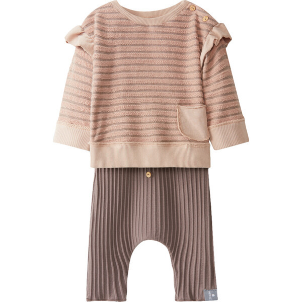 Knit Set, Pink and Brown | Maisonette