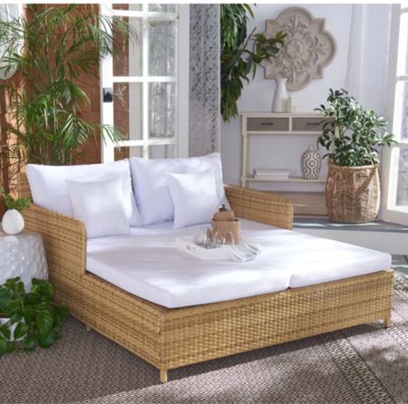 Outdoor daybed
Chaise lounge 
Patio furniture 

#LTKfamily #LTKhome #LTKSeasonal