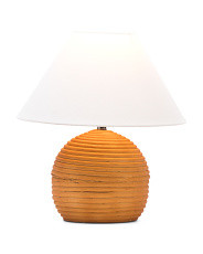 Rattan Lamp With Uno Shade | Marshalls