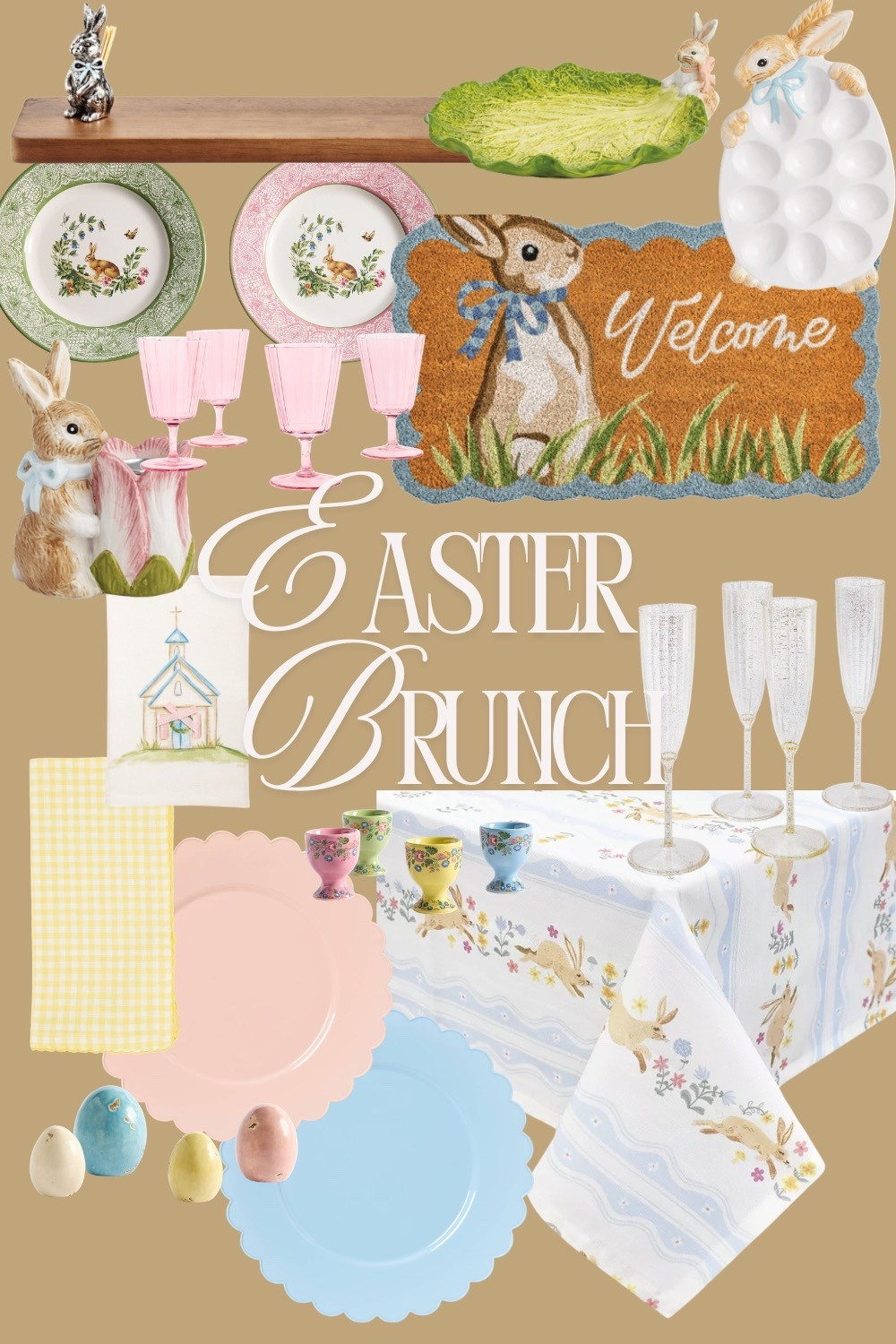 Easter brunch hostess ideas - tablescape and other home decor if you’re hosting Easter or a spring brunch this season #brunch #easterdecor #springdecor

#LTKSeasonal