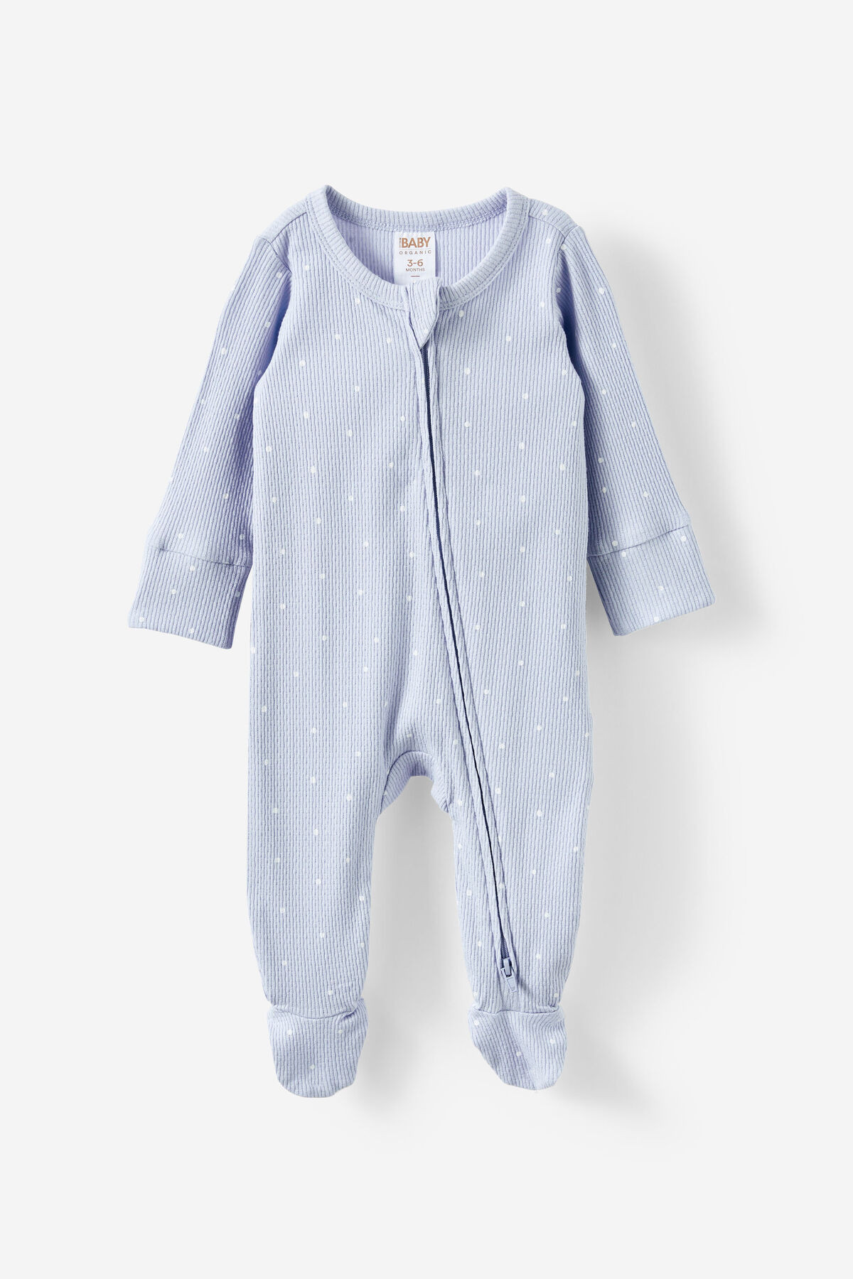 Organic Pointelle Zip Romper | Cotton On (ANZ)