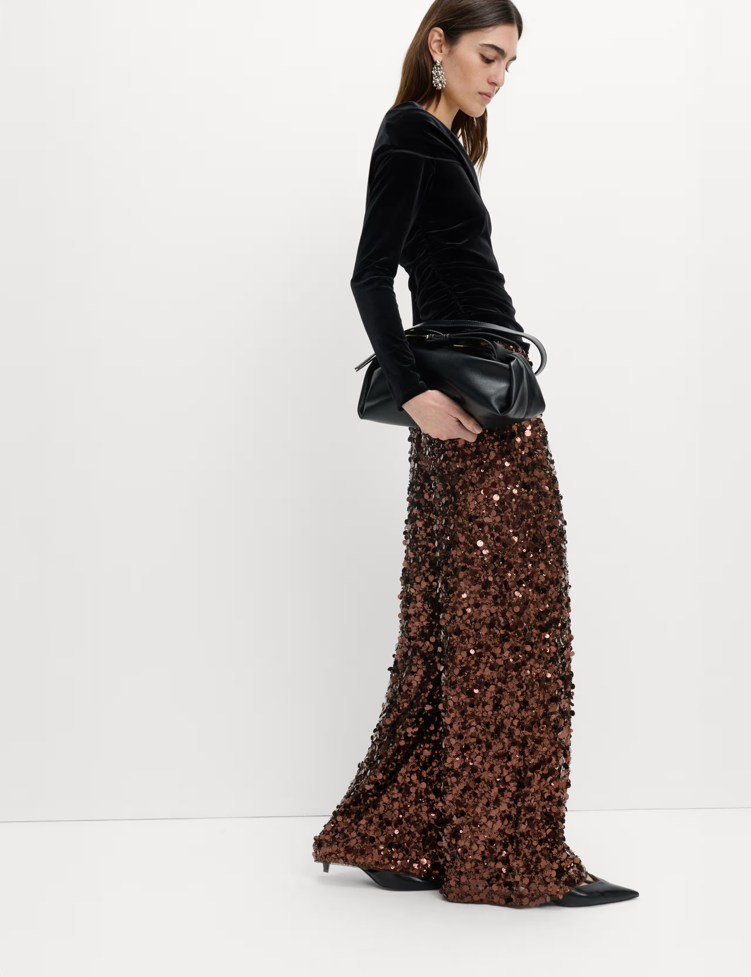 Sequin Wide Leg Trousers | Marks & Spencer (UK)
