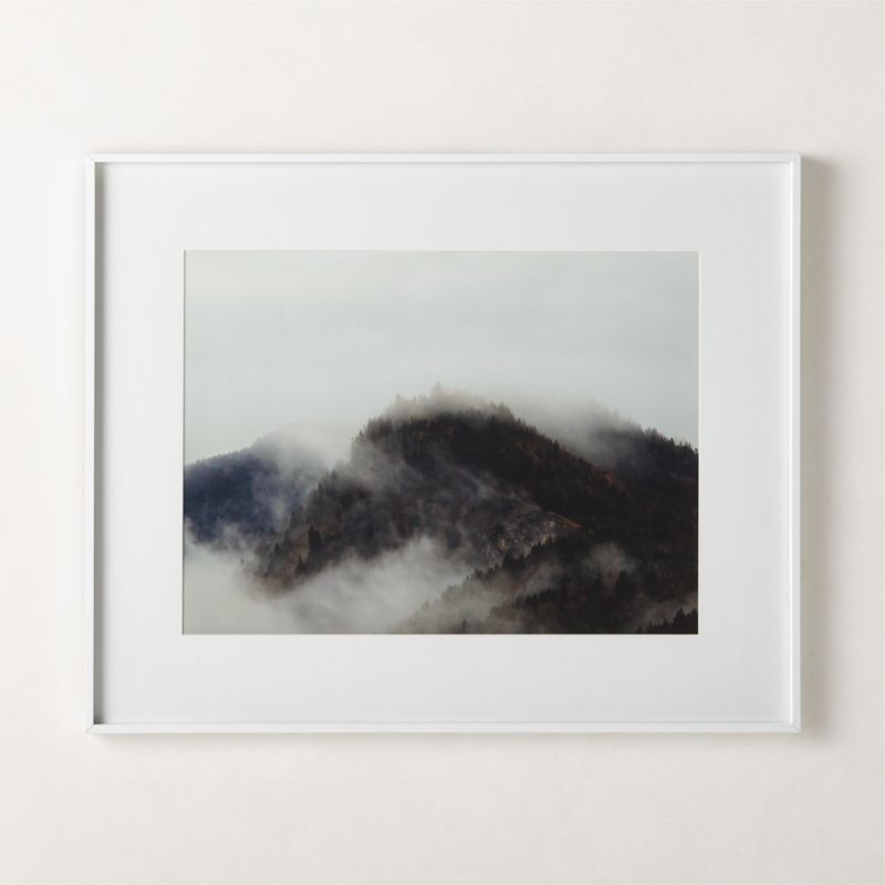 Gallery White Picture Frame With White Mat 24"X36" | CB2