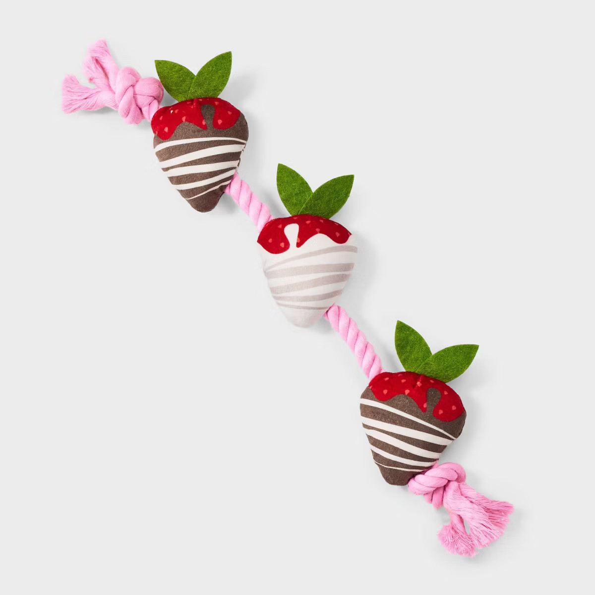 15.21" Valentines Strawberry Dog Plush Rope Toy - Boots & Barkley™ | Target