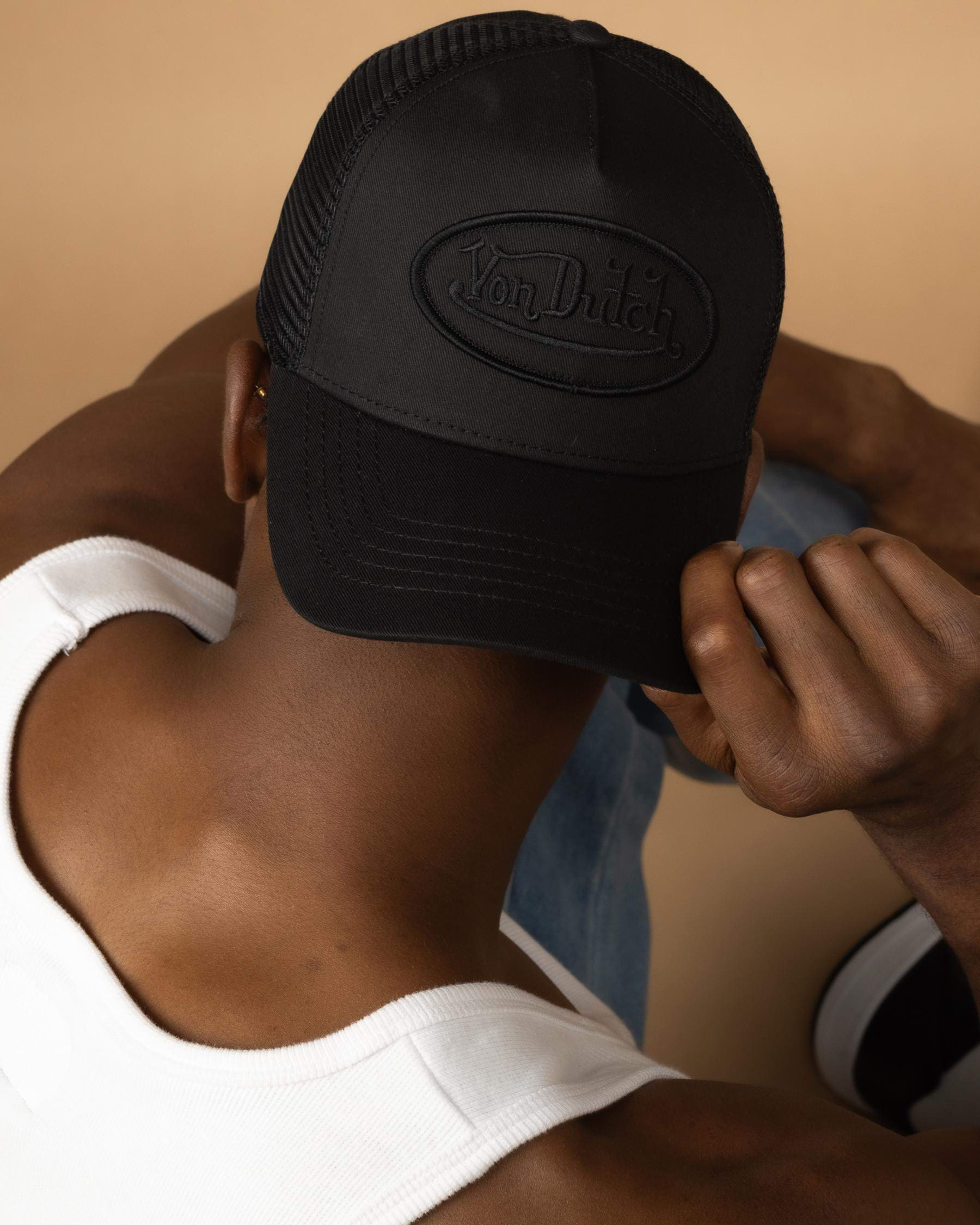 VON DUTCH Men's Triple Black Trucker Cap | City Beach (US)