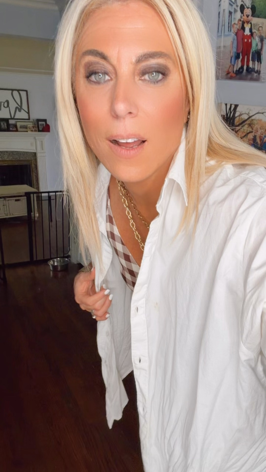 Obsessed with this white button down! Easy way to change the look of an outfit!

#LTKootd