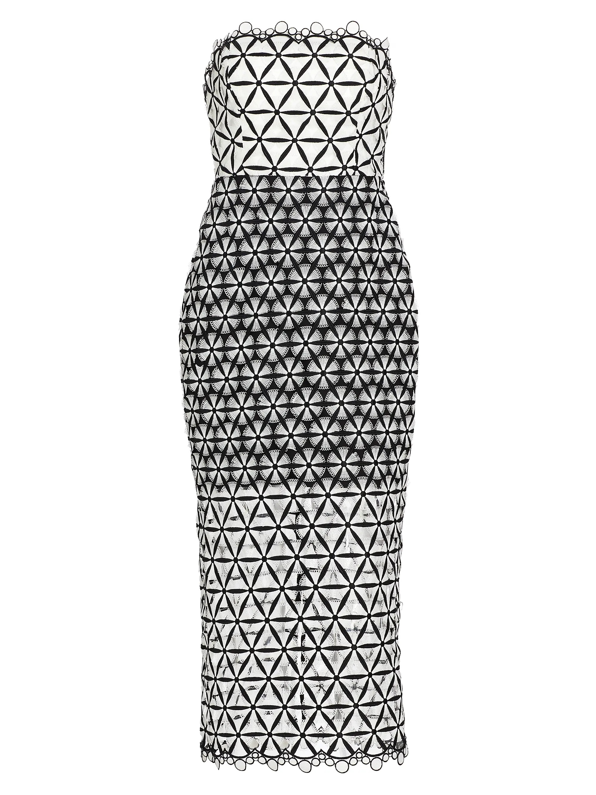 Geometric Star Lace Midi-Dress | Saks Fifth Avenue