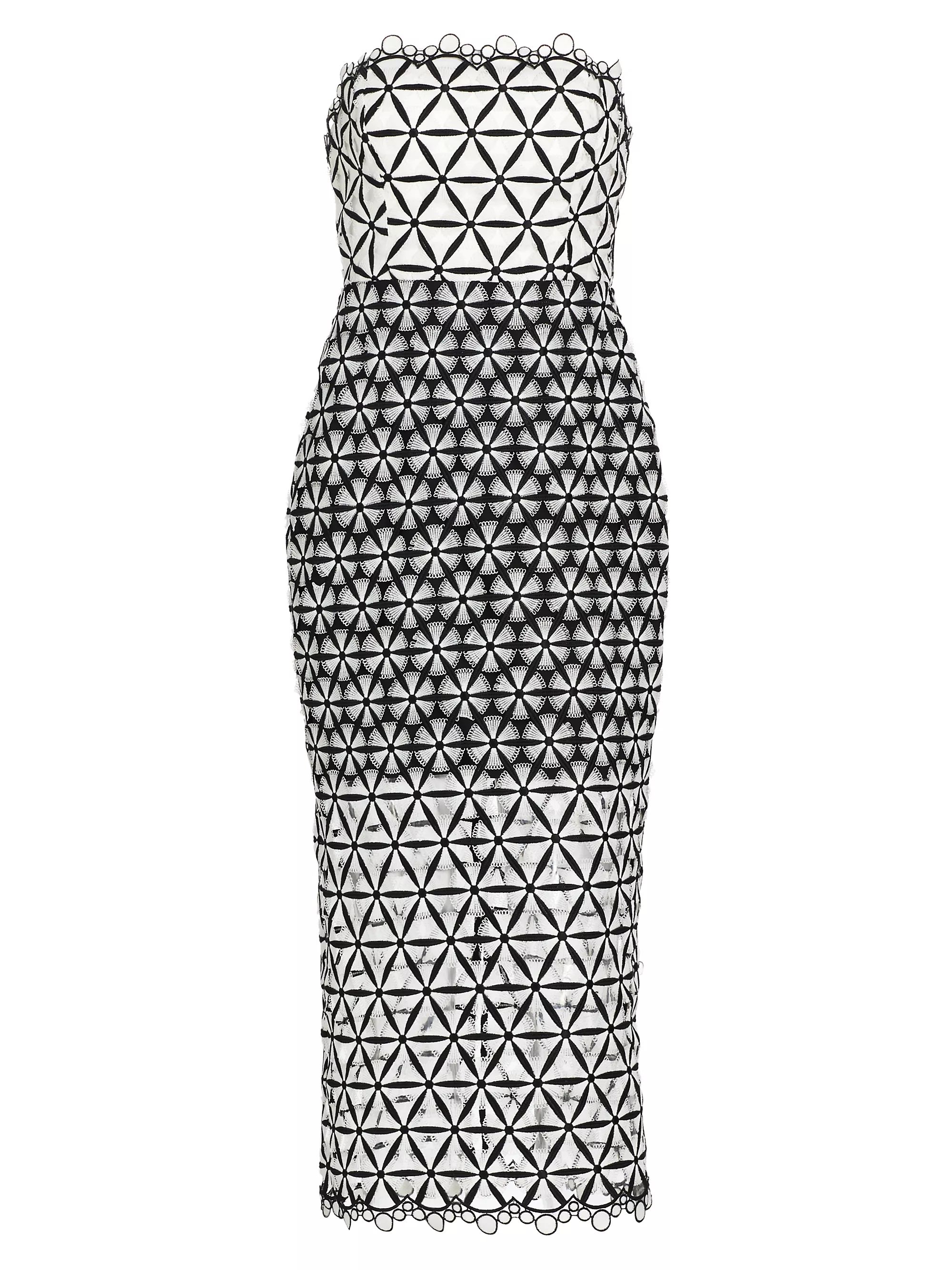 Geometric Star Lace Midi-Dress | Saks Fifth Avenue