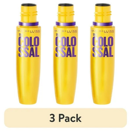 (3 pack) Maybelline Volum Express The Colossal Washable Mascara Glam Black | Walmart (US)