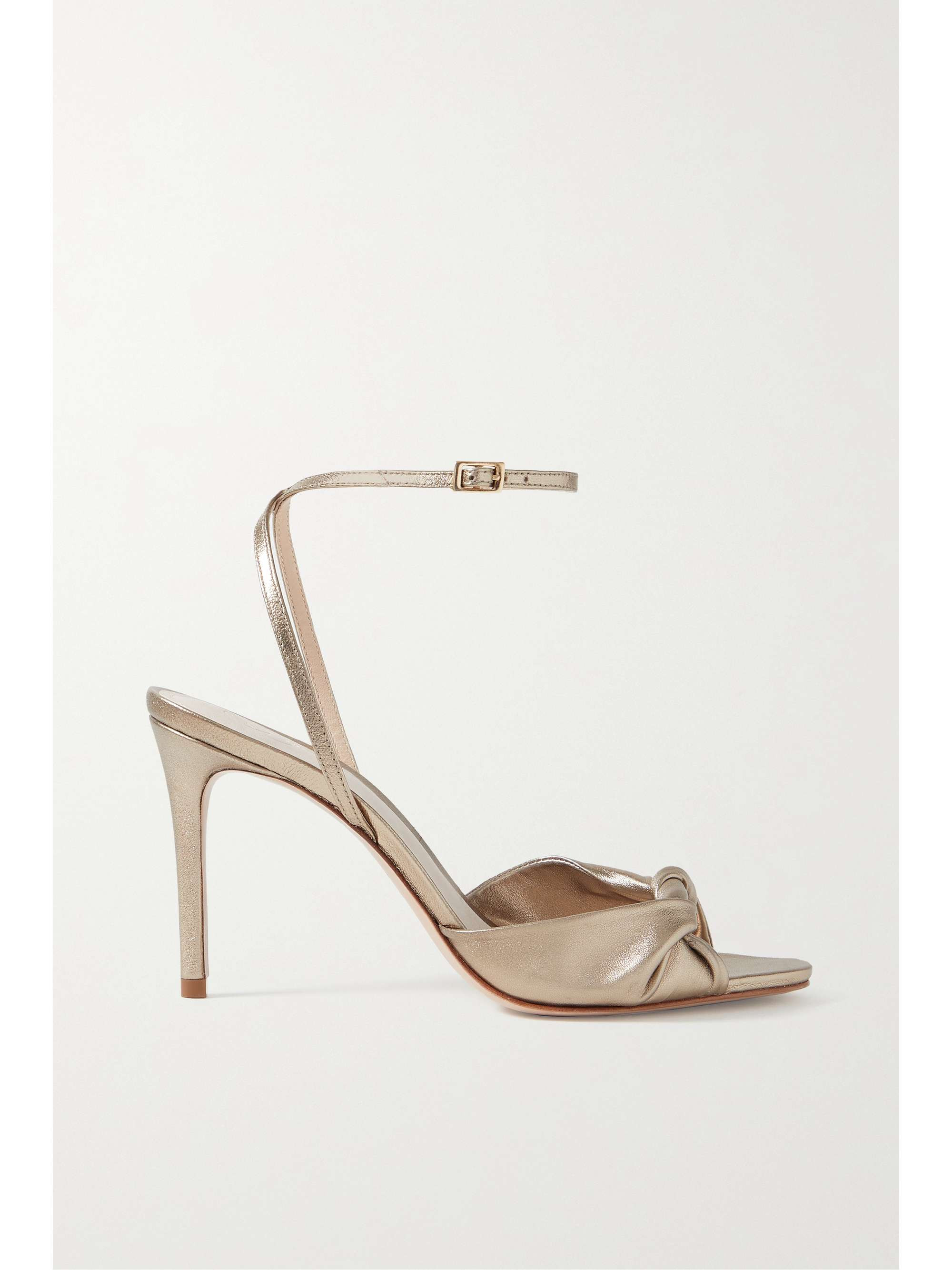 Knotted metallic leather sandals | NET-A-PORTER (UK & EU)