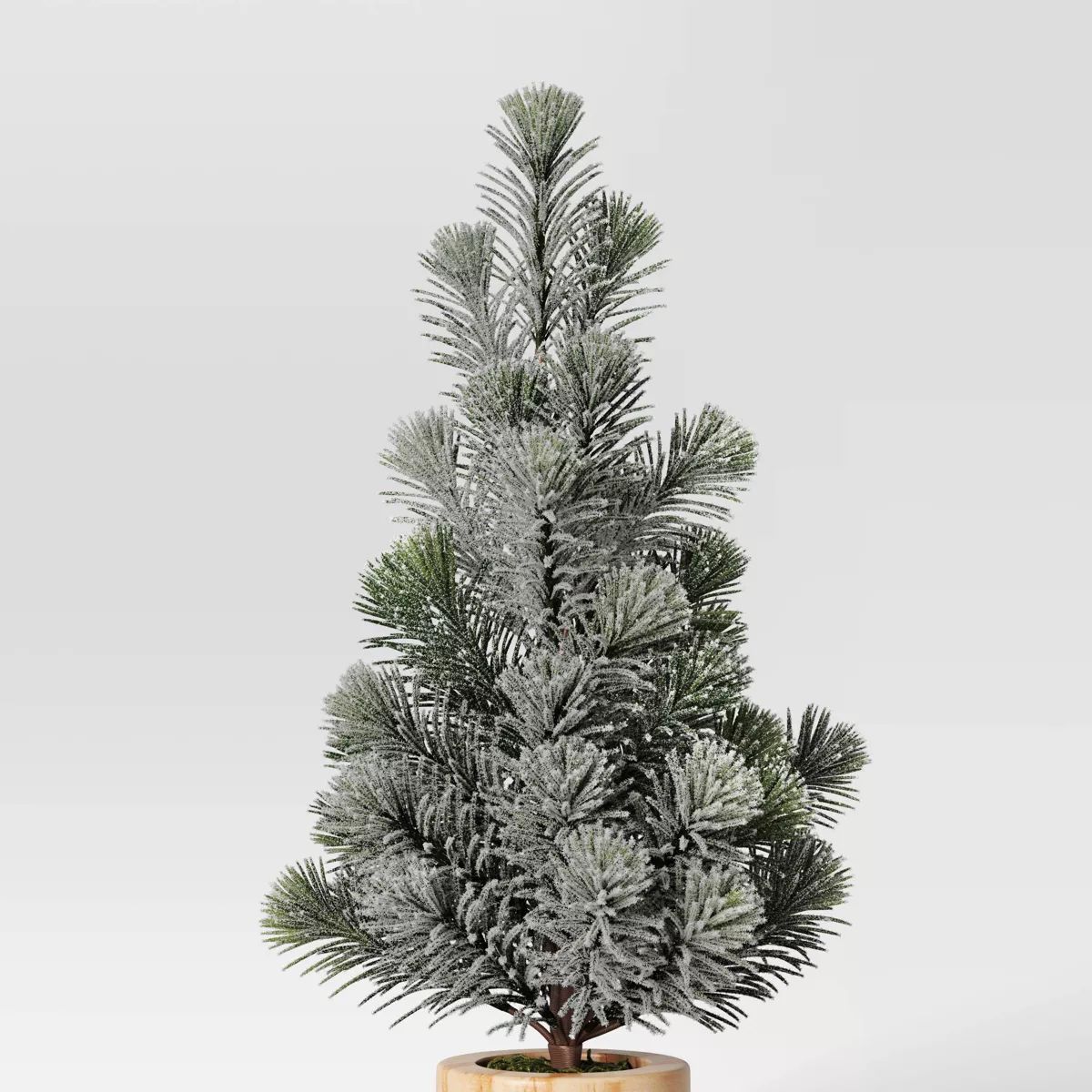 Artificial Plant Small Snowy Christmas Tree in Wood Pot - Threshold™ | Target