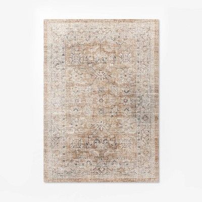 Woven Persian Border Rug Rust - Threshold™ designed with Studio McGee | Target