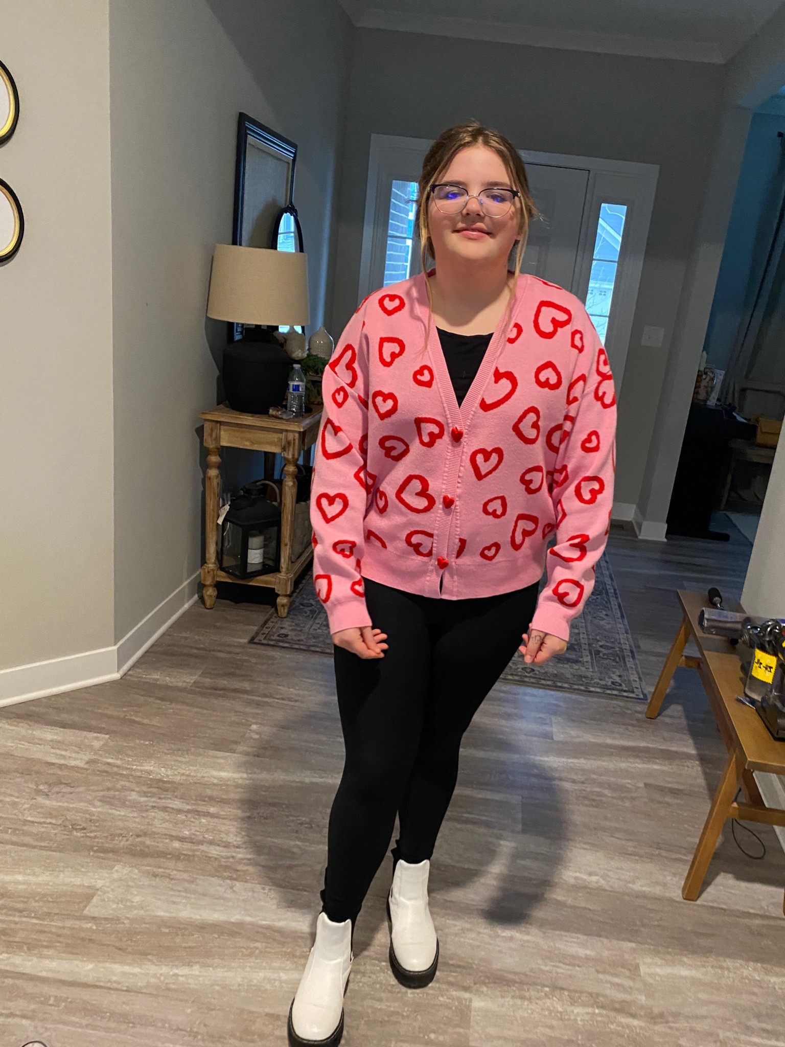 Ella’s Style Log :: She always looks so cute and today is no exception!  Target sweater, old navy leggings, and some knock of docs!  💕So cute! 💕

#LTKstyletip #LTKSeasonal #LTKfamily