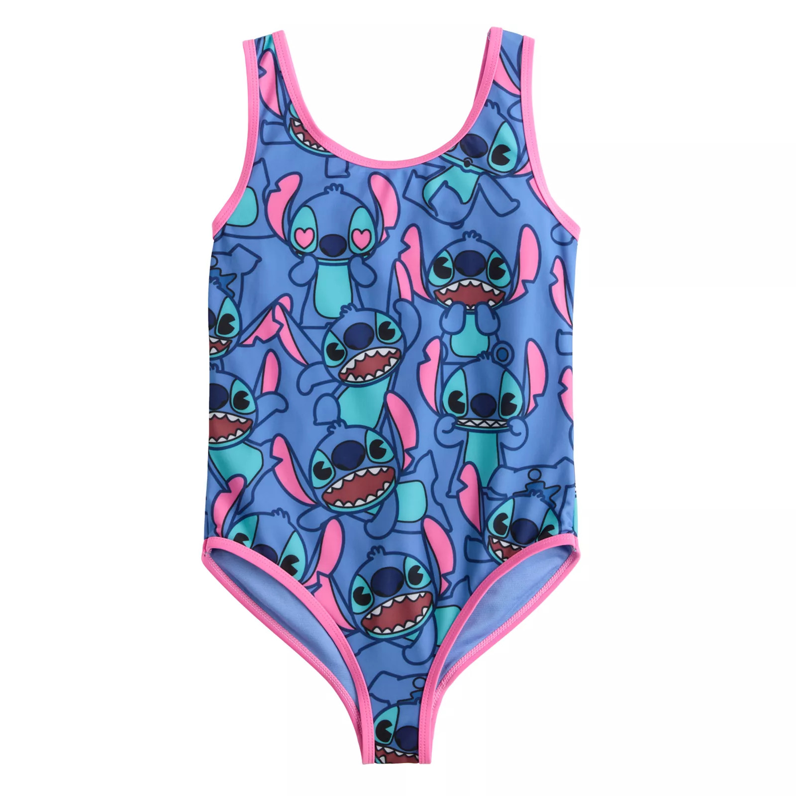 Disney's Lilo & Stitch Girls One-piece Swim Suit, Girl's, Size: XS (6/6X), Deep Blue | Kohl's