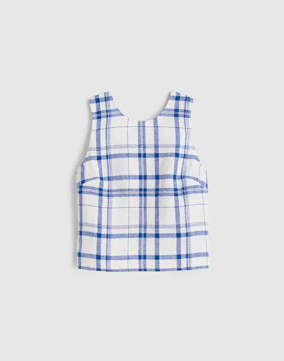 Tie-Back Shell Top in 100% Linen | Madewell