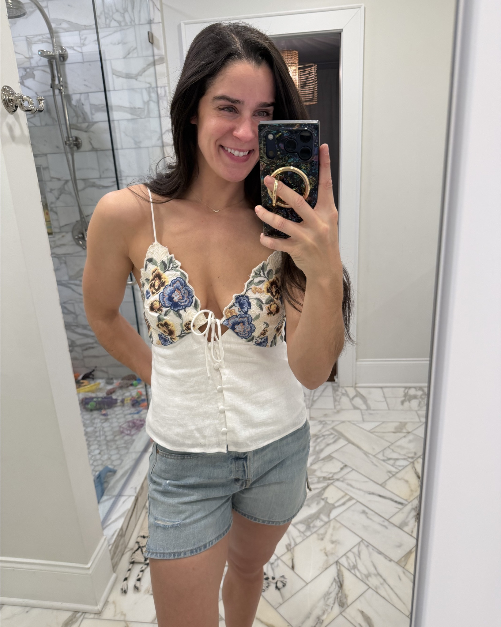 @abercrombie and @Target are having sales! 
My tops are both Abercrombie and bra free. Super cute Spring and Summer staples.
Both run tts- wearing my usual size small
My shorts are from Target. I love the fit! 
Shorts are a slightly loose/dad fit. Run TTS- wearing my usual size 2

Also linked some of my other recent Abercrombie favs 

#LTKootd #LTKmomlife #LTKSaleAlert