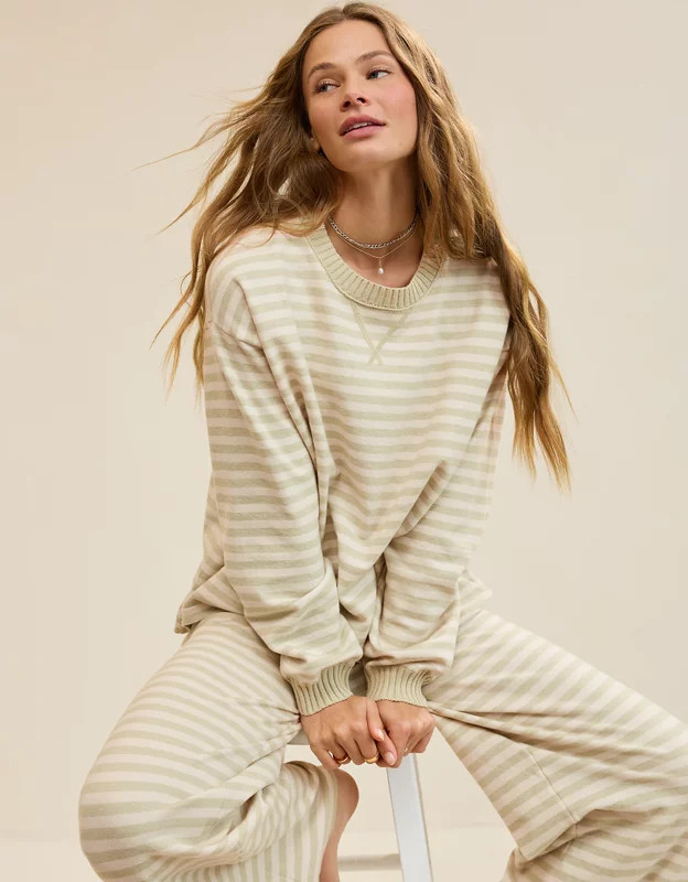 Aerie Sunday Soft Crew Sweater | Aerie