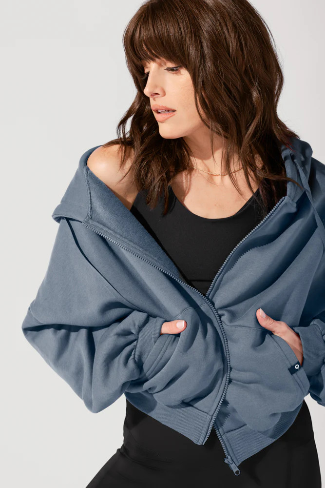 Cloud Rollover Sweatpant - Denim Blue | POPFLEX