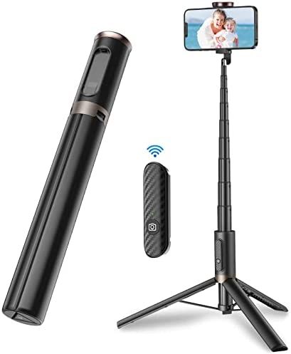 TONEOF 60" Cell Phone Selfie Stick Tripod,Smartphone Tripod Stand All-in-1 with Integrated Wirele... | Amazon (US)