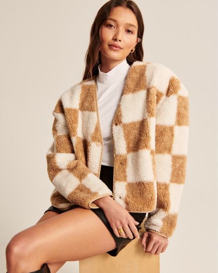 ✨Under $100: Sherpa Check Fur Jacket✨| Fall | Fashion | Abercrombie | Neutral | Classic | Fur | Oversized | Boxy | Outerwear | Jacket | Long Sleeve | 

#LTKstyletip #LTKSeasonal #LTKunder100