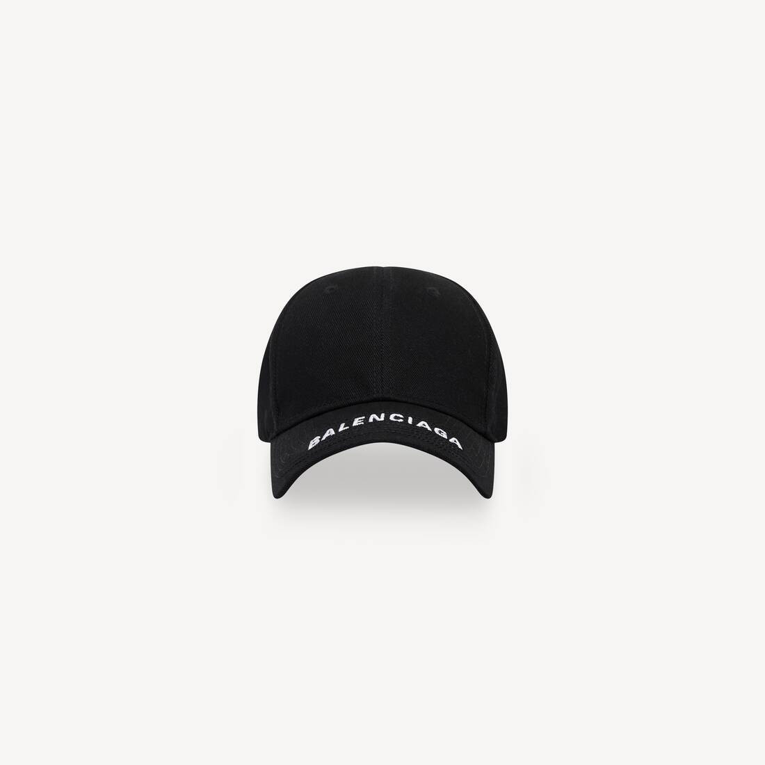 Logo Visor Cap in Black | Balenciaga