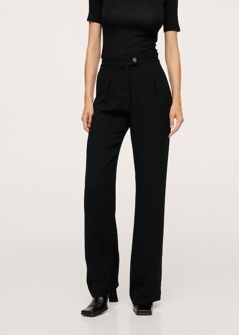 Pleat detail pants | MANGO (US)