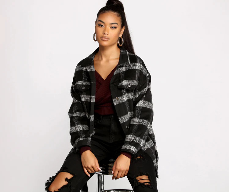 The One Belted Flannel Shacket | Windsor Stores