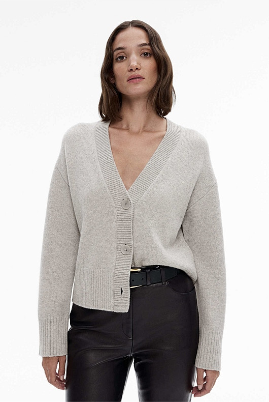 Wool Blend Button Knit Cardigan | Witchery (AU)