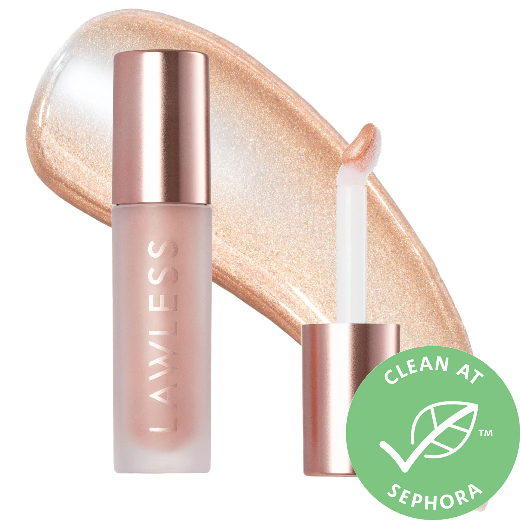 LAWLESS Forget The Filler Lip Plumper Line Smoothing Gloss Glazed 0.11 oz/ 3.3 mL | Sephora (US)