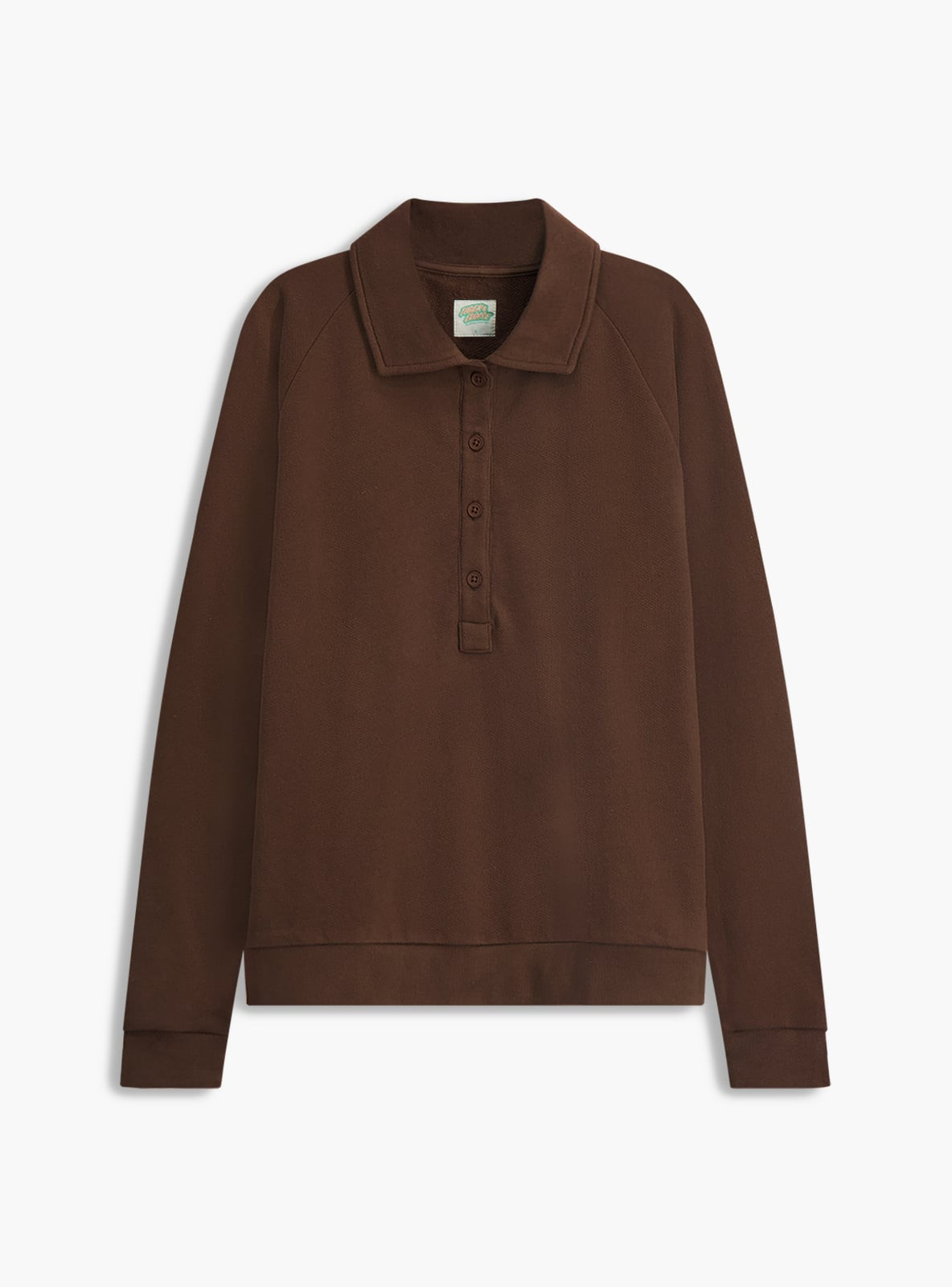 The French Terry Oversized Henley | Stoney Clover Lane