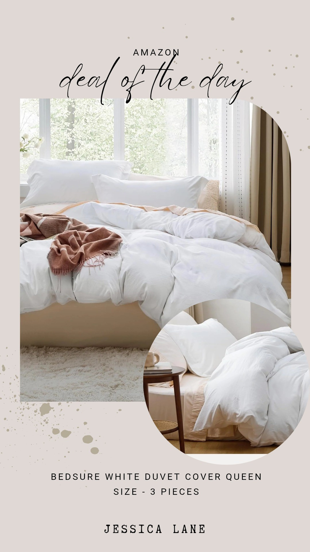 Upgrade your bedroom comfort with this crisp white duvet cover set. It is the perfect cozy addition to refresh your space.#homedecor #bedroominspiration #amazonhome #bedding

#LTKSaleAlert #LTKHome #LTKSeasonal