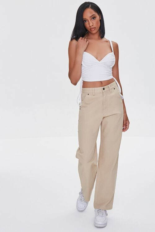 Straight-Leg Denim Cargo Pants | Forever 21 (US)