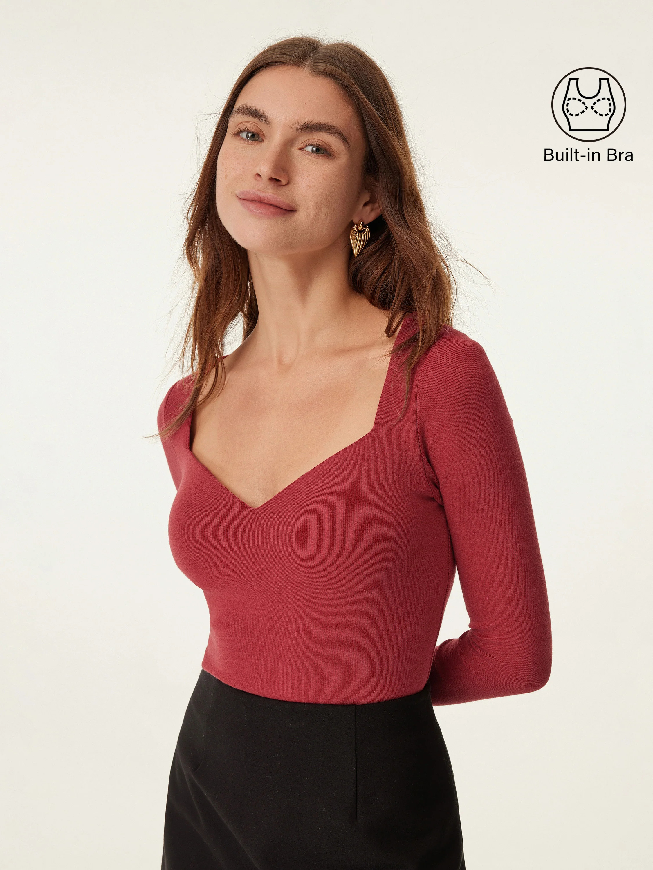 Sweetheart Neck Slim Brami Top | OGL
