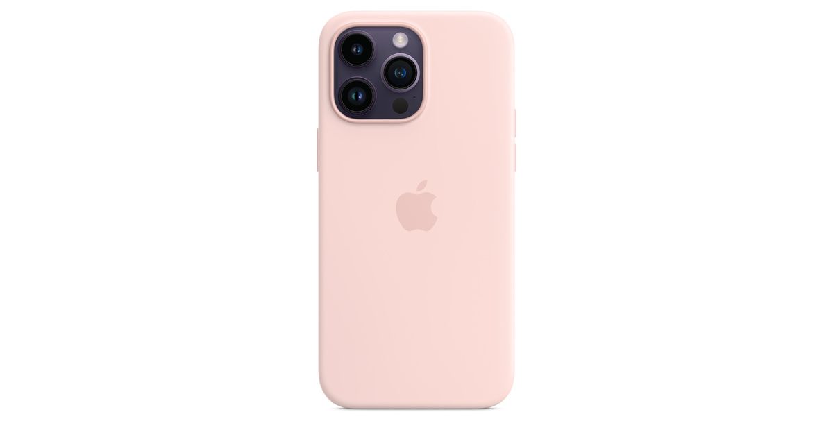 iPhone 14 Pro Max Silicone Case with MagSafe - Chalk Pink | Apple (US)