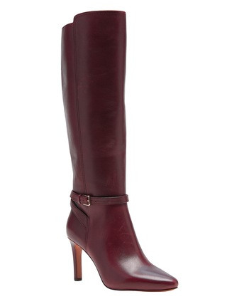 Leather High-Heel Buckle Boot | Banana Republic (US)
