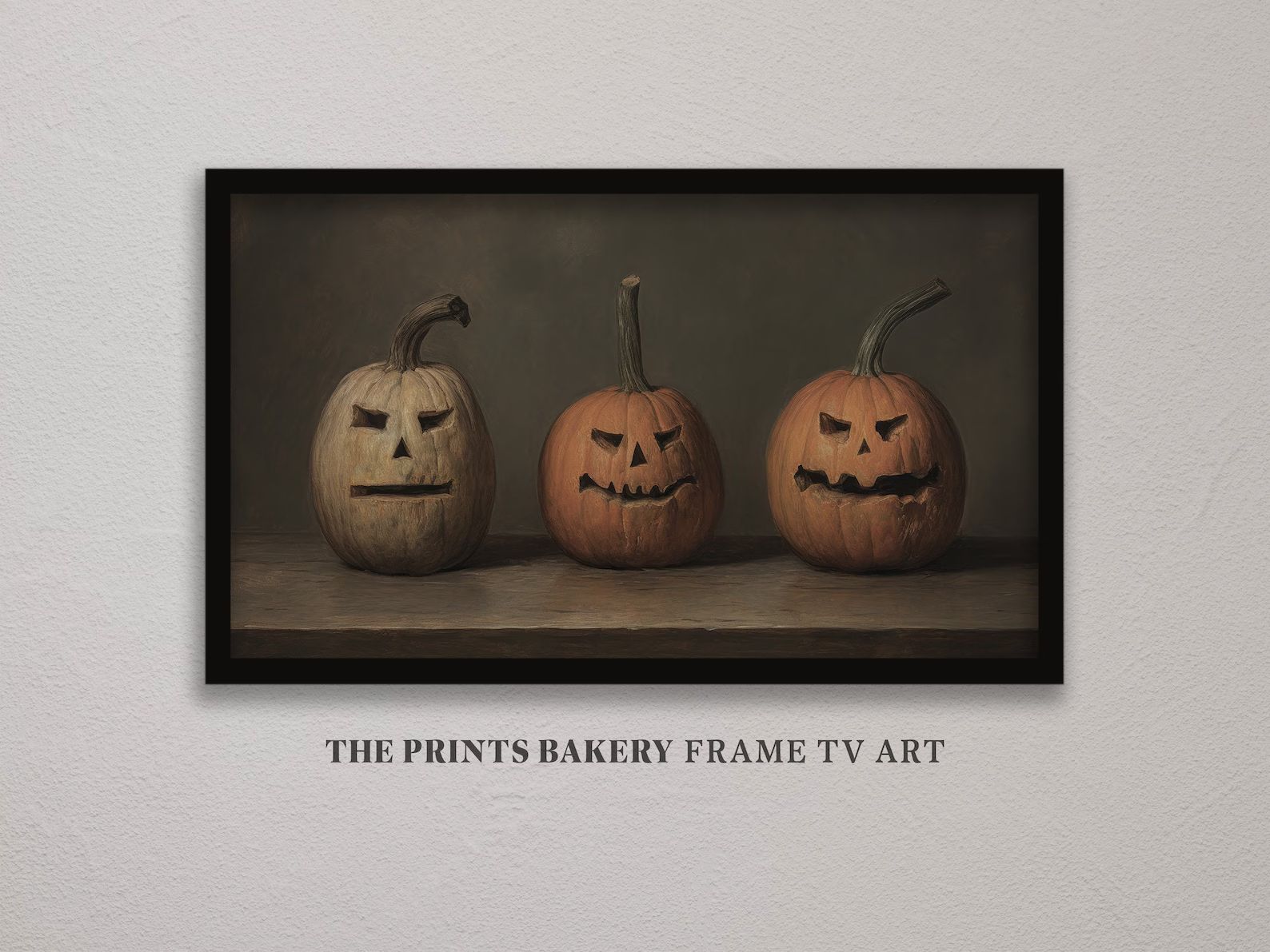 FRAME TV Art Halloween Pumpkins, Vintage Jack o Lanterns, Muted Neutral Rustic Farmhouse Samsung ... | Etsy (US)