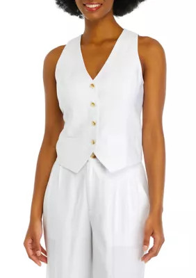 1.State Women's Micro Vest, White, 12 | Belk