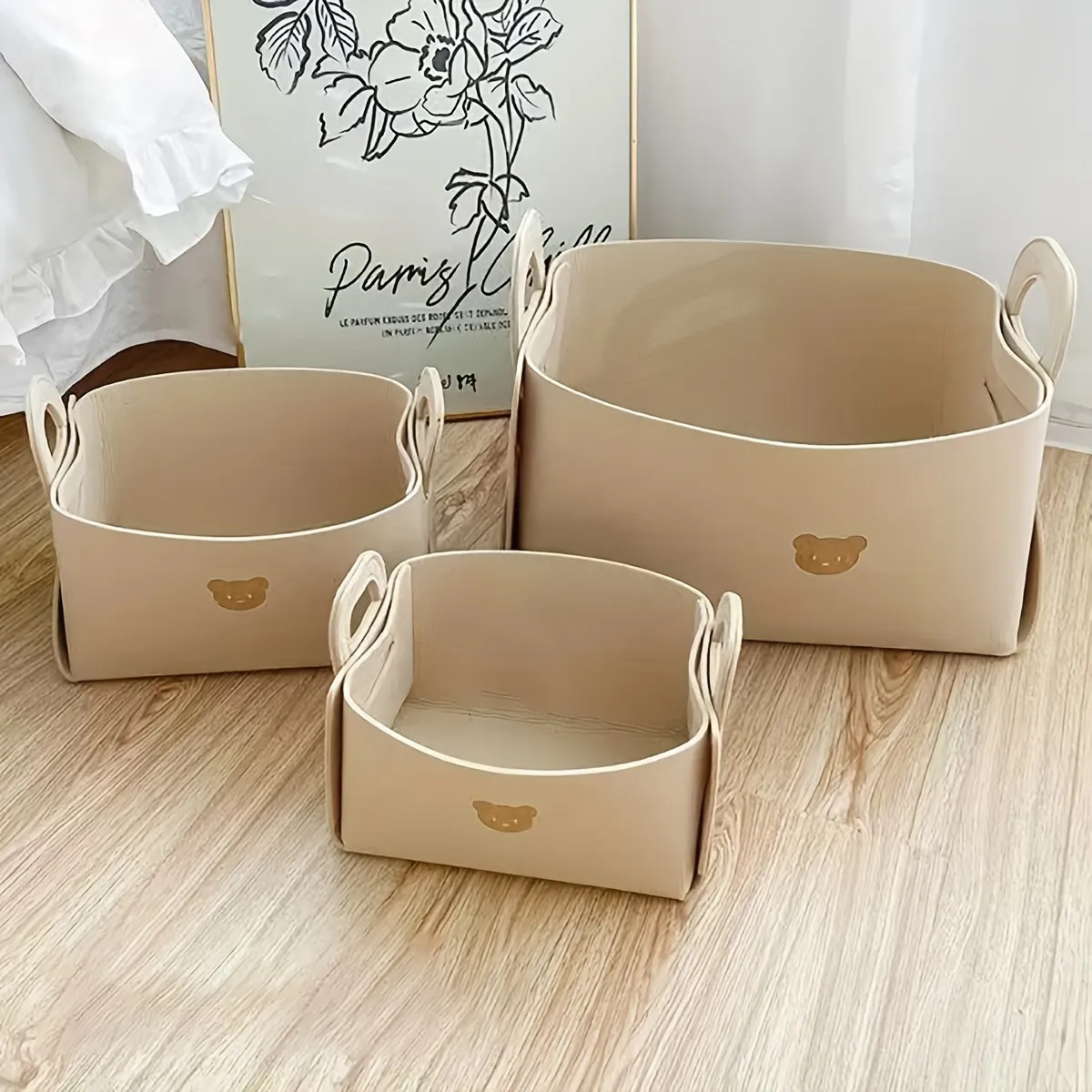 Felt Storage Baskets - Perfect For Snacks, Toys, Books, Clothes & More! - Temu | Temu Affiliate Program