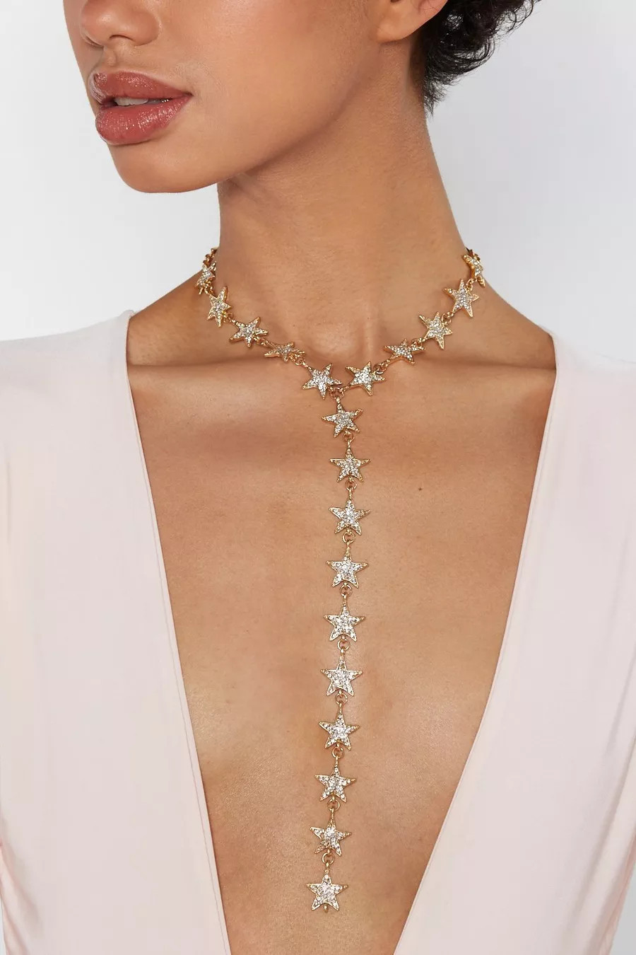 Stars Drop Choker Necklace | Nasty Gal US