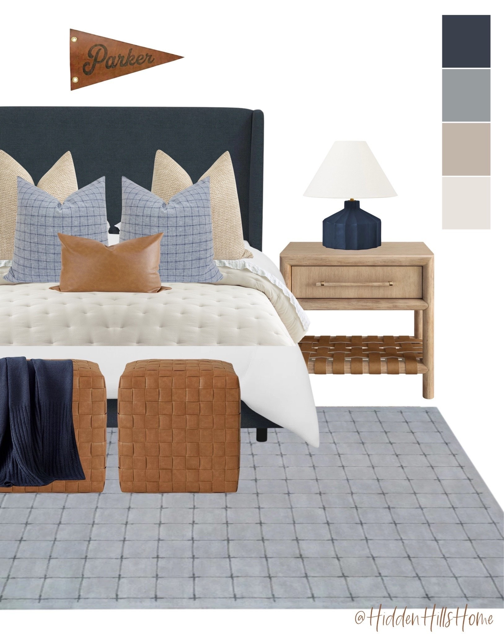 Boys bedroom decor ideas, teen boys room design, navy and leather boys bedroom inspiration, Tilly bed, masculine bedroom, kids room decor mood board

#LTKHome #LTKSaleAlert #LTKKids