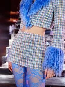 SHEIN Plaid Tweed Mini Skirt
   SKU: sw2205205979595098      
          (1 Reviews)
            U... | SHEIN