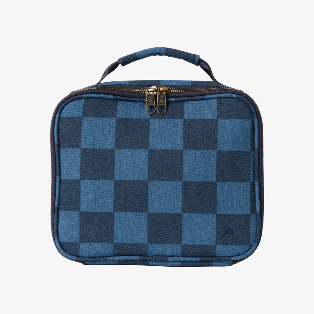 Denim Check - Insulated Lunch Bag | Thread Wallets
