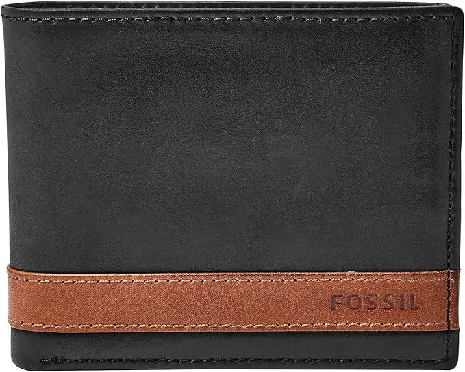 Fossil Men's Quinn Leather Bifold Wallet | Amazon (US)
