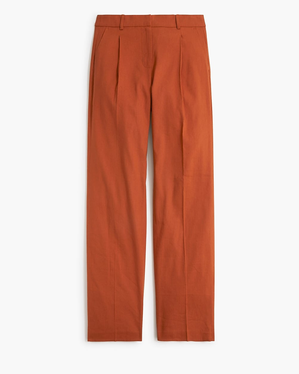 Linen-blend wide-leg pleated trouser pant | J.Crew Factory