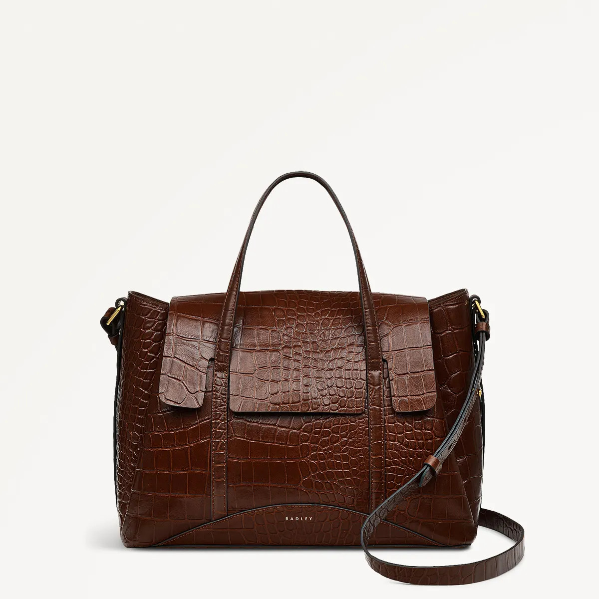 Walnut Brown Grab Bags | The Chancery Faux Croc AW24 | Radley | Radley London US