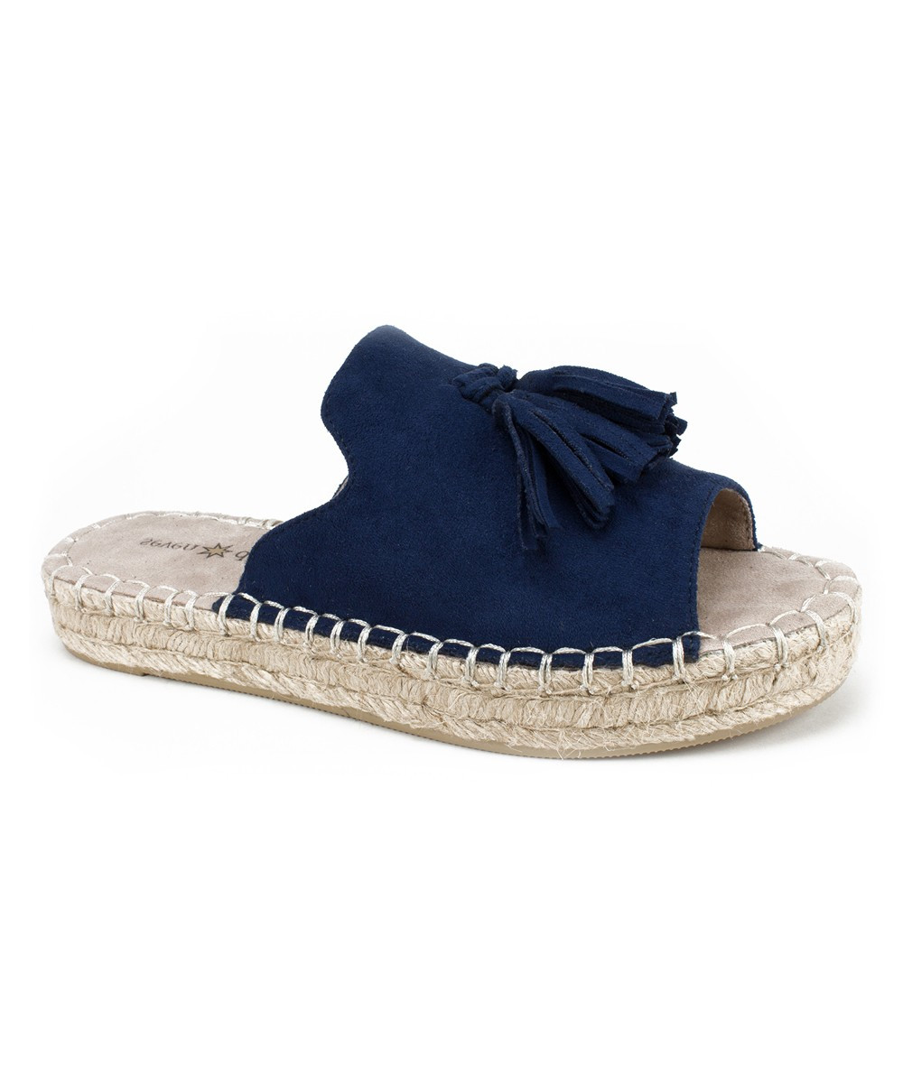 Seven Dials by White Mountain Women's Sandals NAVY - Navy Wendelle Tassel Sandal - Women | Zulily