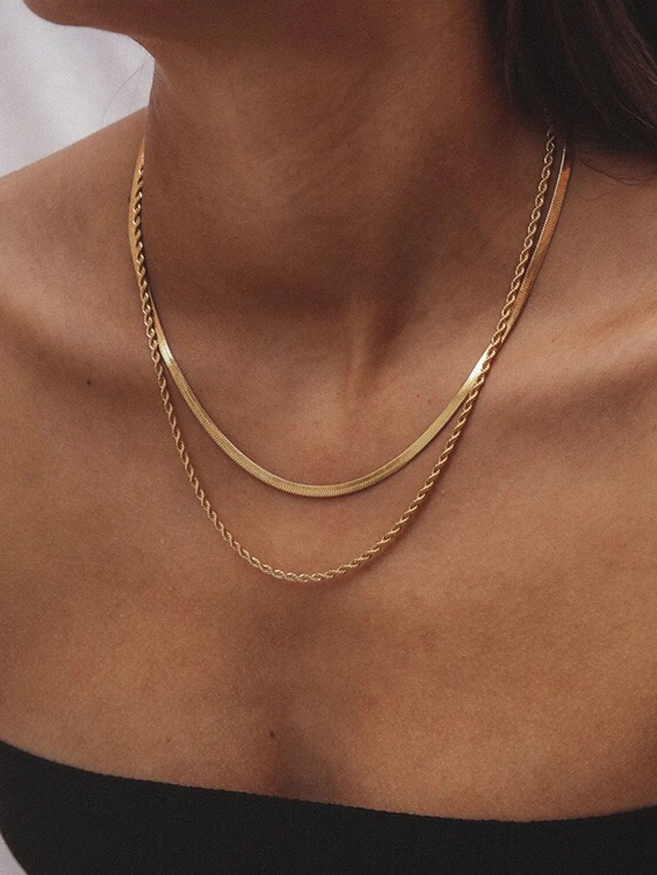 Twist Design Layered Necklace | SHEIN