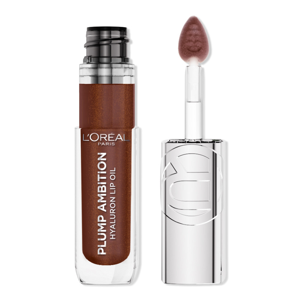 L'Oreal Plump Ambition Hyaluron Lip Oil 24HR Care with Hyaluronic Acid - La Nuit Sparkle 510 | Ulta