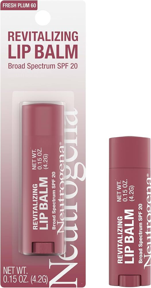 Neutrogena Revitalizing Tinted Lip Balm with SPF 20, Hydrating Tinted Lip Care with Sunscreen, Mo... | Amazon (US)