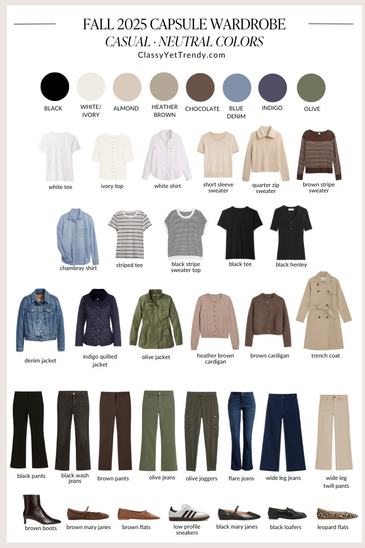 My Fall 2025 Neutral Casual Capsule Wardrobe I'll be wearing this fall.

#capsulewardrobe #falloutfits #sweaterseason #casualstyle #casualoutfits #midsize #size12 

 #LTKSeasonal #LTKMidsize